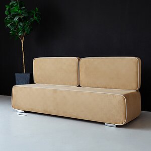 Maserati Cappuchino 102 бежевый Диван прямой Улыбка, еврокнижка, Maserati Cappuchino