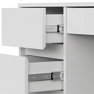 Стол компьютерный №13 Серия 2, Белый глянец