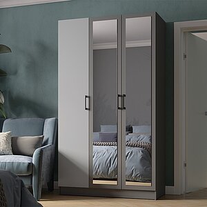 Шкаф Вегас 1200, Графит серый, Камень серый