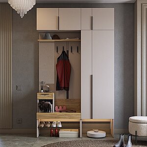 кашемир, дуб крафт золотой Прихожая Мебельсон Баско К6