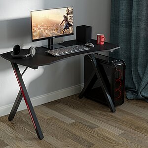 Чёрный Два игровых стола Мебель24 GT-2310