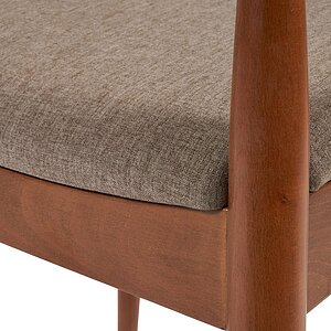 Коричневый, бук / Бежевый, рогожка Стул для кухни ПМ: Tetchair Стул мягкое сидение Bull