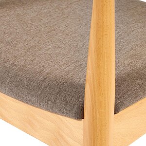 Коричневый, бук / Бежевый, рогожка Стул для кухни ПМ: Tetchair Стул мягкое сидение Bull