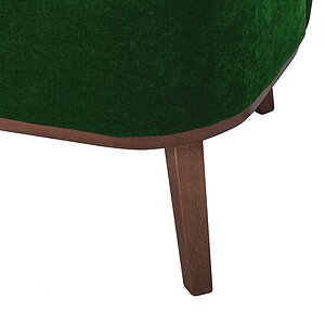 Зеленый Кресло Шафран зеленый