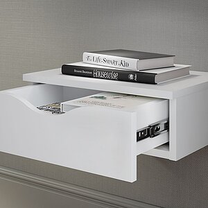 Белый Тумба с 1-м ящиком Луки