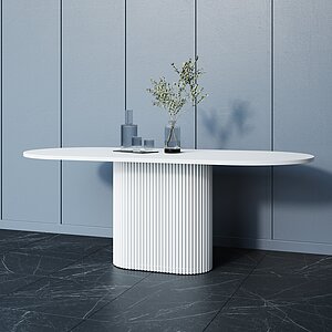 Белая столешница / Белая опора