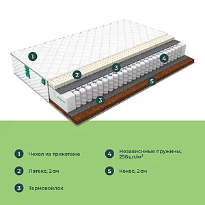 Матрас Sleeptek Premier Latex Cocos