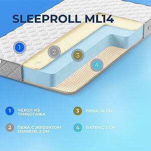 Матрас Sleepline SleepRoll ML14