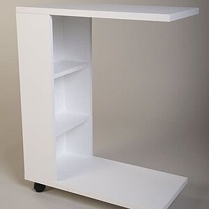 Белый Стол прикроватный Мальта белый