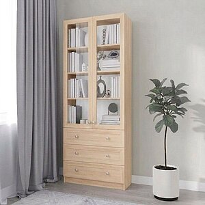 Стеллаж Билли 39 Дуб Молочный 8622 80*30*202 см, Коричневый Фиеста Стеллаж Билли 39 Дуб Молочный 8622 80*30*202 см, Коричневый Фиеста 80x30x202