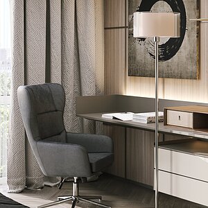 Серый Кресло Stool Group Артис регулируемое