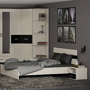 Белая аляска, черный глянец