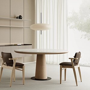 Молочный дуб Стол обеденный Rivi Harvey 124х124