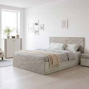 Шёлковый камень/ Бетон Чикаго беж