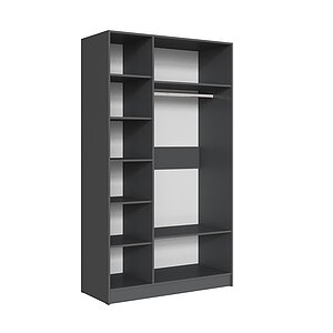 Шкаф Вегас 1200, Графит серый, Камень серый