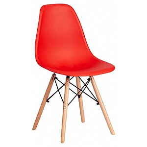 бежевый, красный Стул Tetchair Cindy Eames (mod. 1801)