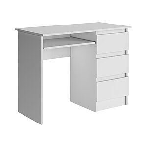 Белый Стол Мальм 3 ящика,