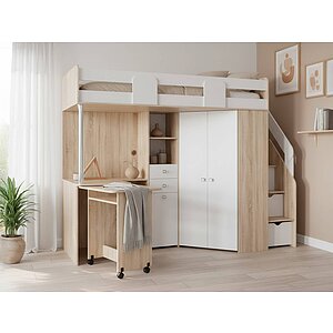 Дуб Сонома / Белый