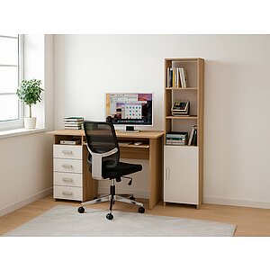 Дуб сонома/Белый