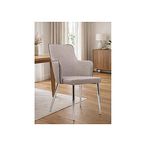 Beige Fabric Стул на металлокаркасе Benza beige fabric