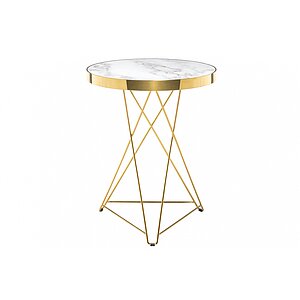 Белый / Золотой Стол деревянный Milena white / gold