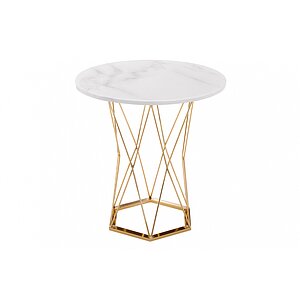 Стол деревянный Melan white / gold