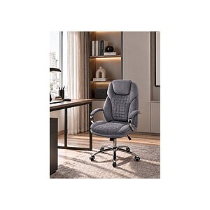 Серый / Хромированный металл Компьютерное кресло Herd dark grey