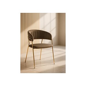 Cappuccino/ Gold Стул на металлокаркасе Kamelia cappuccino / gold