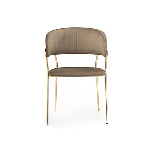 Cappuccino/ Gold Стул на металлокаркасе Kamelia cappuccino / gold