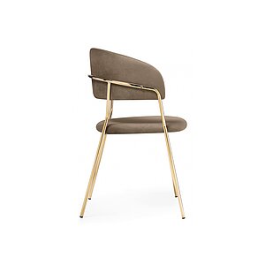 Cappuccino/ Gold Стул на металлокаркасе Kamelia cappuccino / gold