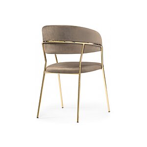 Cappuccino/ Gold Стул на металлокаркасе Kamelia cappuccino / gold