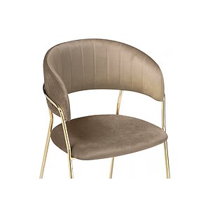 Cappuccino/ Gold Стул на металлокаркасе Kamelia cappuccino / gold