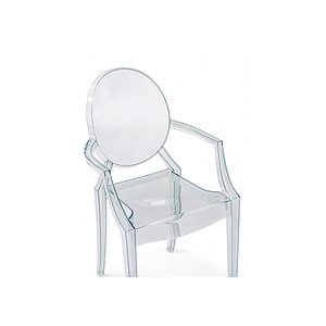 Прозрачный / Прозрачный Пластиковый стул Luis gray