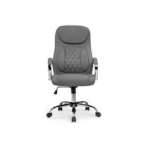 Серый/Хромированный металл Компьютерное кресло Tron gray fabric