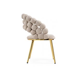 Золотой/Бежевый Стул на металлокаркасе Ball beige / gold