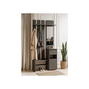 Графит Прихожая Готовая прихожая Сибити графит серый