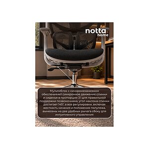 Хромированный металл/Черный Офисное кресло Samur black / gray
