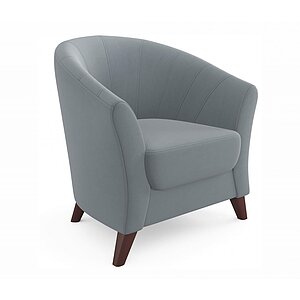 Серый/Велюр Мягкое кресло Line серый