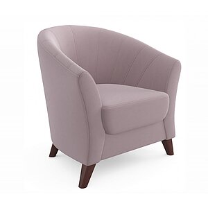 Лиловый/Велюр Мягкое кресло Line лиловый