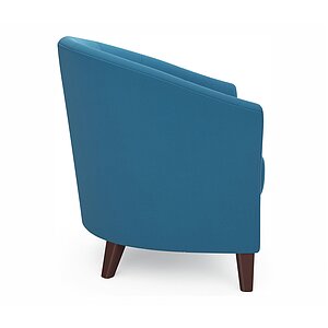 Синий/Велюр Мягкое кресло Line синий