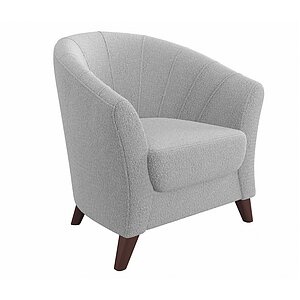 Светло-серый/Букле Мягкое кресло Line букле светло-серый