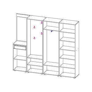 Прихожая Мебелинк 400-12