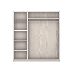 120x40x200 Шкаф распашной Стайл-3 Белый для одежды трехдверный