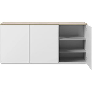 Белый / Береза Комод Солт-1 Береза для одежды
