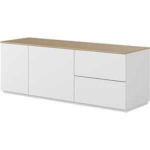 Белый / Береза Комод Солт-4 Береза для одежды
