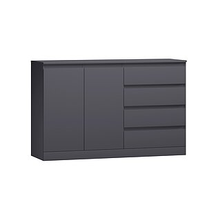 Графит Комод Стефани Мальм-18 Графит