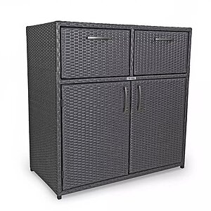 Черный металлик Комод ТЕЙТ Черный металлик