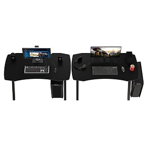 Чёрный Два игровых стола Мебель24 GT-2310