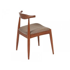 Коричневый, бук / Бежевый, рогожка Стул для кухни ПМ: Tetchair Стул мягкое сидение Bull