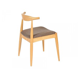 Коричневый, бук / Бежевый, рогожка Стул для кухни ПМ: Tetchair Стул мягкое сидение Bull